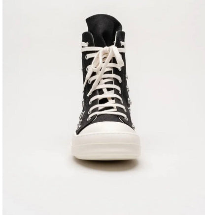 New Rick Owens Ramone High Studs Black Size 45