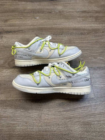 Preowned Off White Dunk Lot 10 Size 11.5