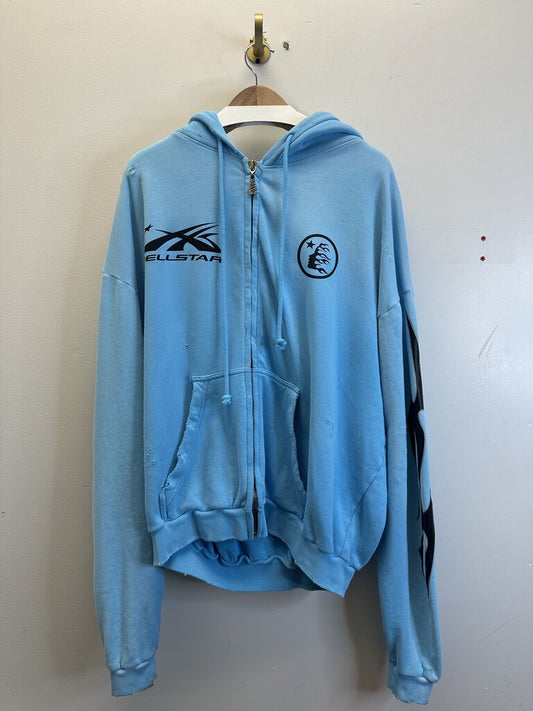 New Hellstar Light Blue Zip Up Size Large