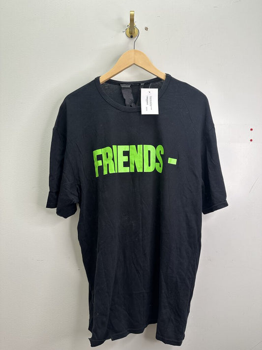 Preowned Vlone Black Green Friends Tee Size XXL