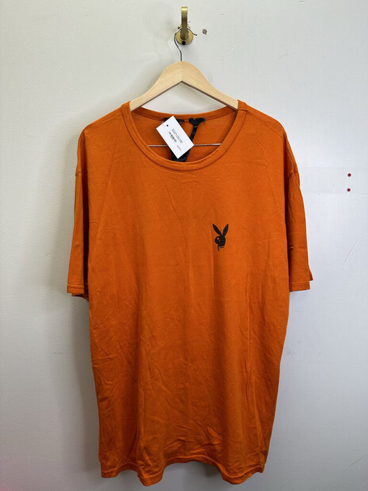 Preowned Vlone Orange Playboy Tee Size XXXL