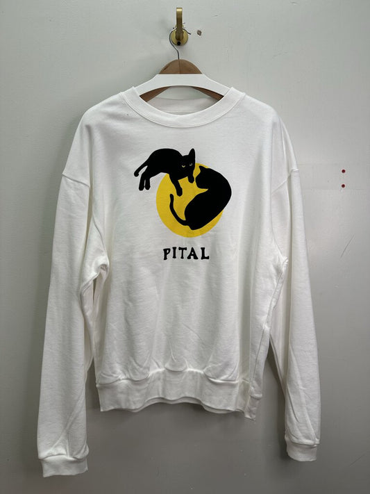 New Kapital 2 Cats White Crewneck Size 5 (XL)