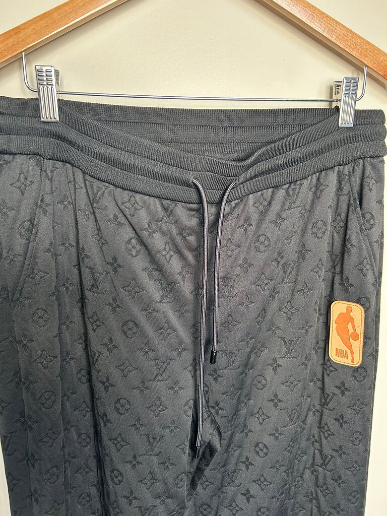 Preowned Louis Vuitton NBA Monogram Black Pants size XL