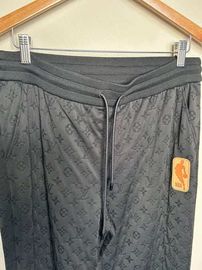 Preowned Louis Vuitton NBA Monogram Black Pants size XL