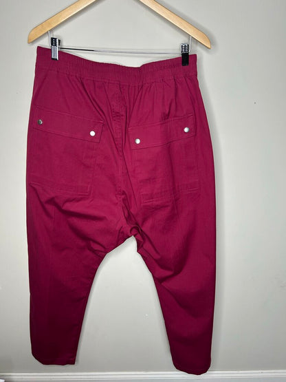 New Rick Owens Magenta Cargo Size 42