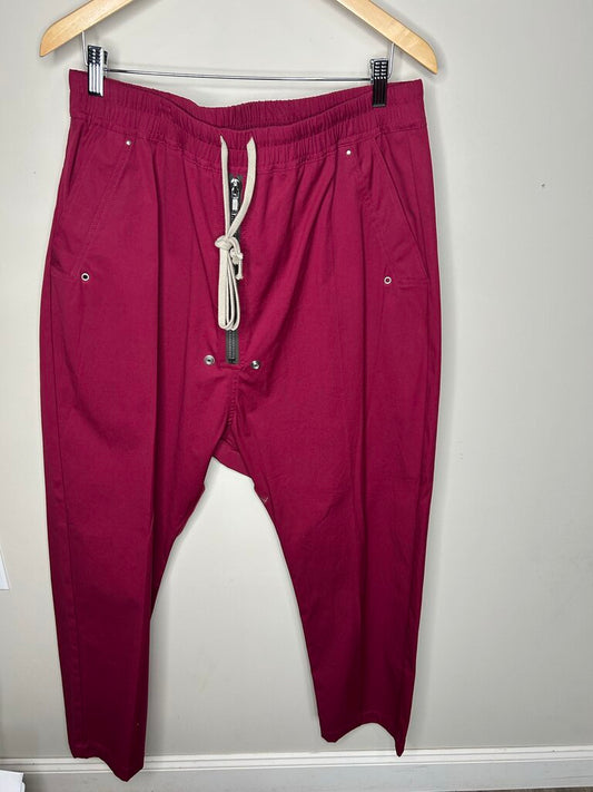 New Rick Owens Magenta Cargo Size 42