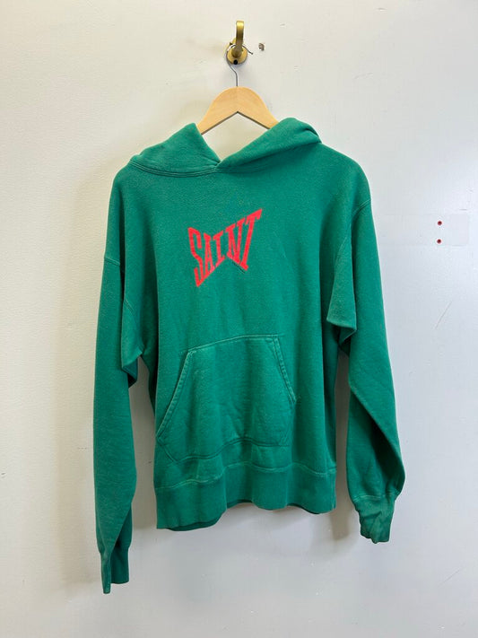 Preowned Saint Michael Green Everlast Hoodie Size Medium