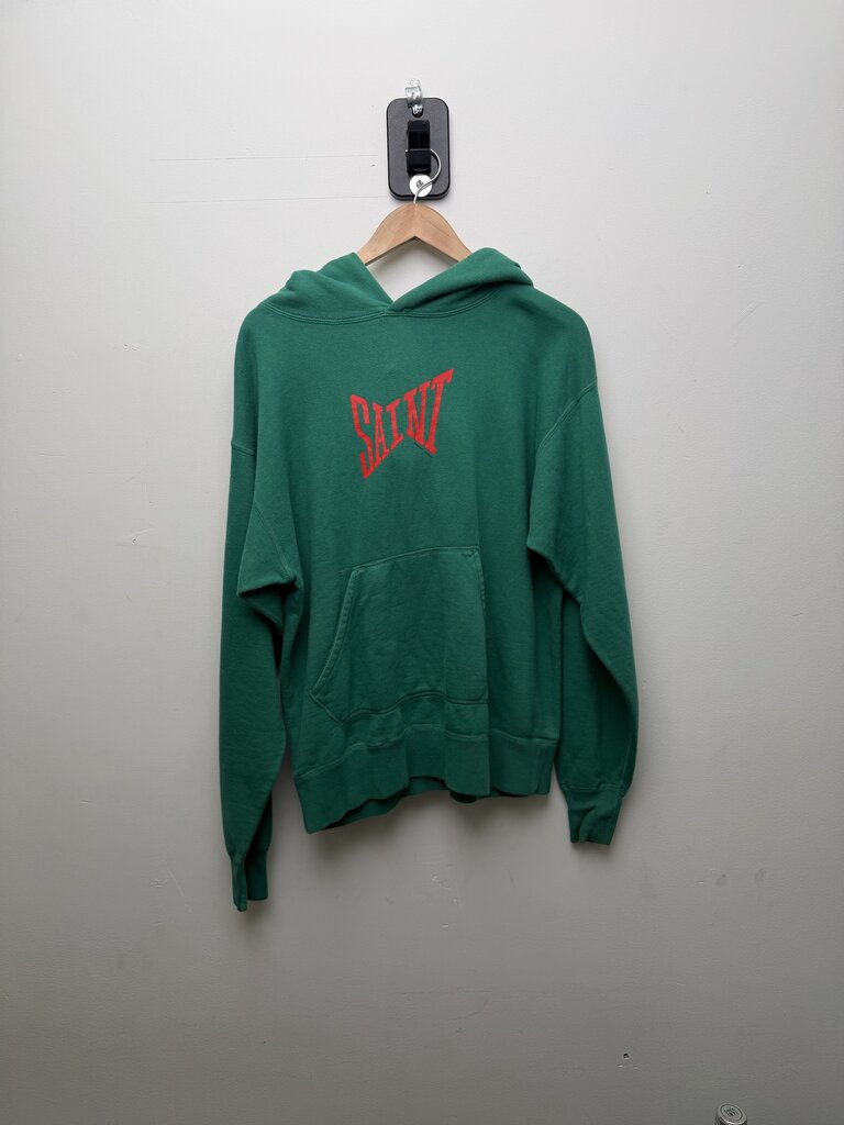 Preowned Saint Michael Green Everlast Hoodie Size Medium