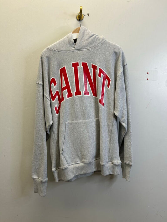 New Saint Michael Grey Collegiate Hoodie Size Medium