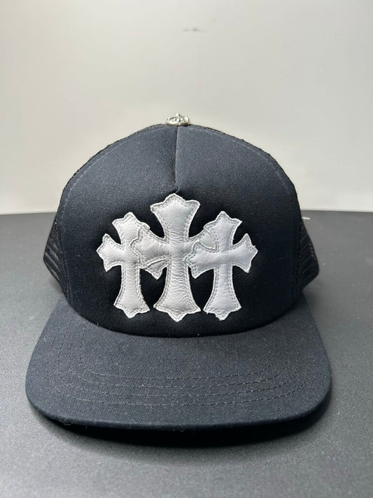 New Chrome Hearts Cemetery Black Trucker Hat