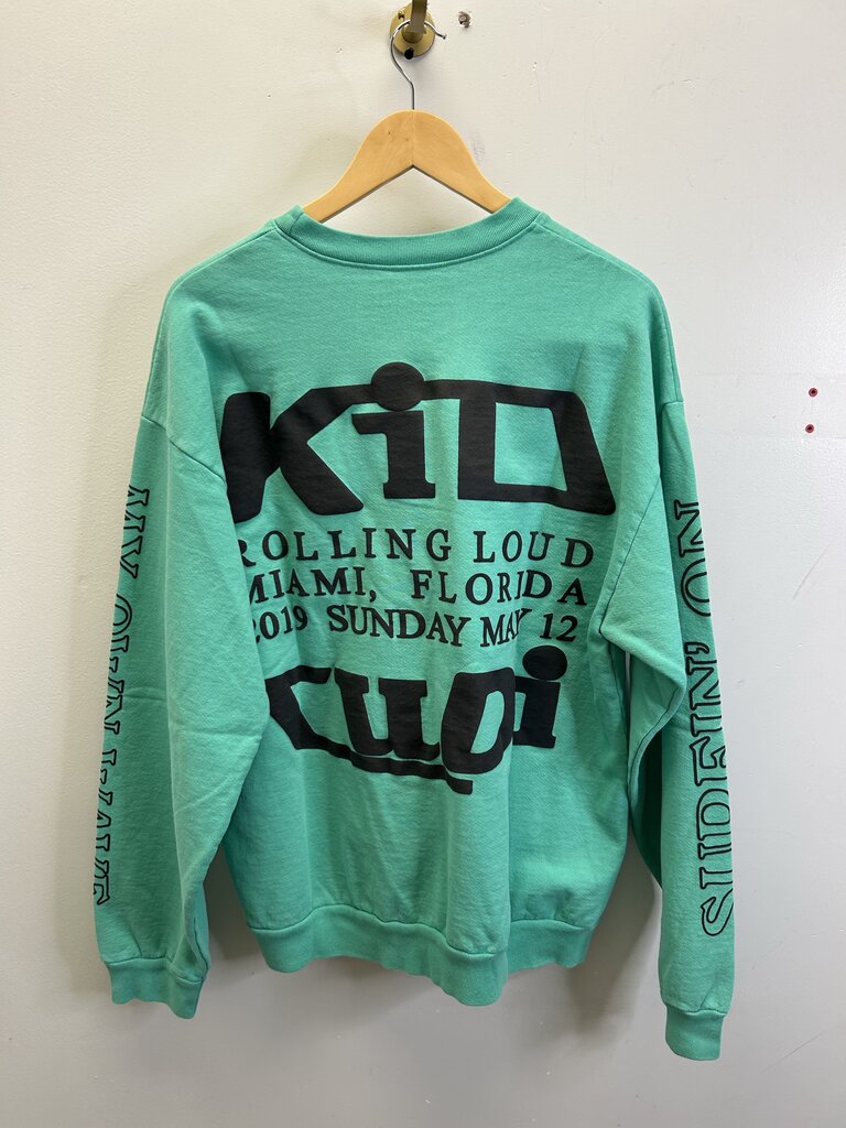 New CPFM Kid Cudi Teal Crewneck Size Large