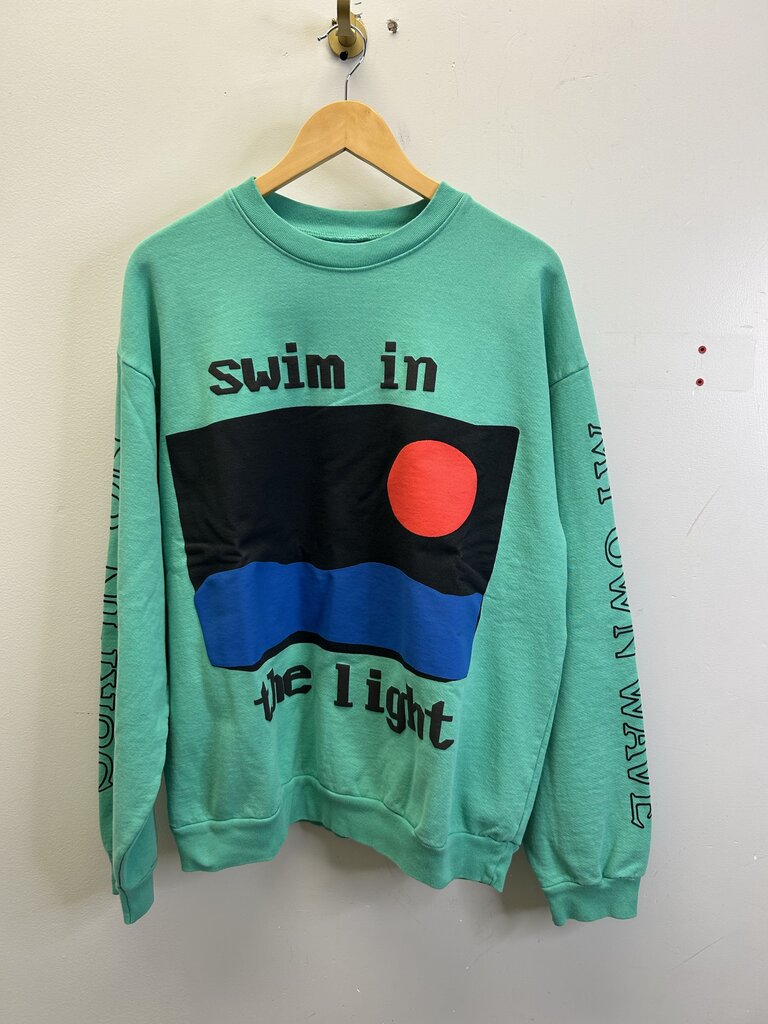 New CPFM Kid Cudi Teal Crewneck Size Large