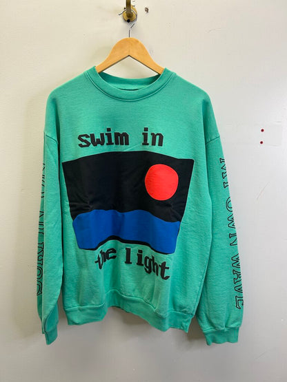 New CPFM Kid Cudi Teal Crewneck Size Large