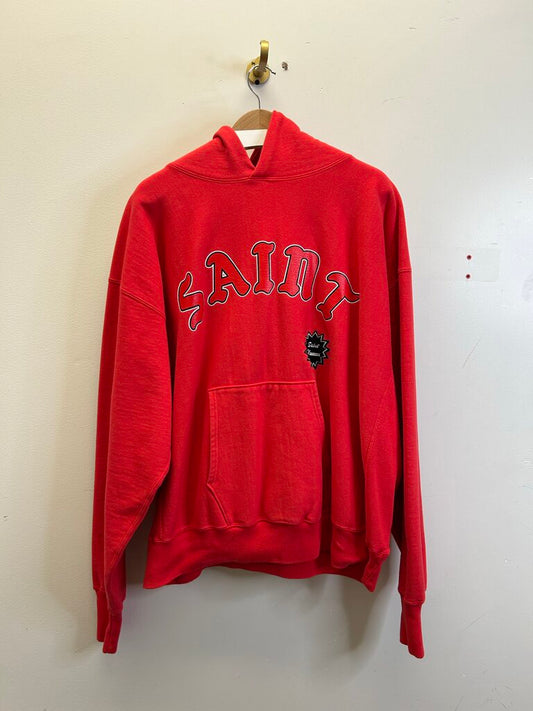 New Saint Michael Red Collegiate Logo Hoodie Size XL