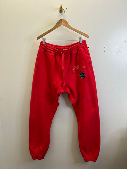 New Saint Michael Red Collegiate Logo Sweatpants Size XL