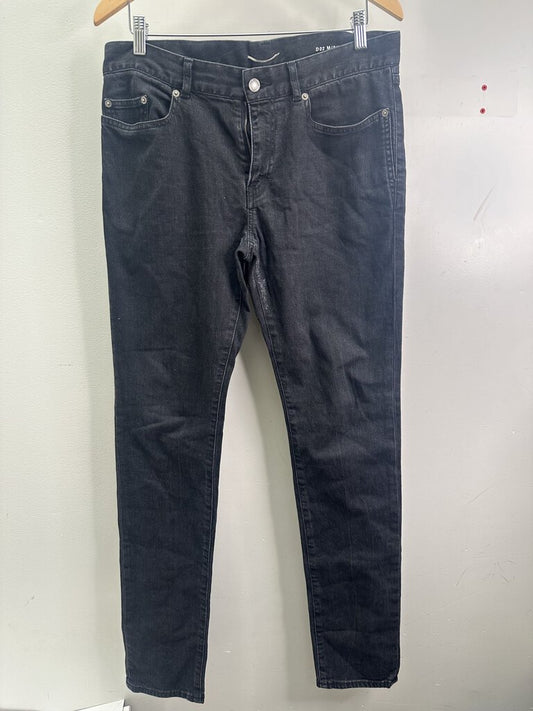 Preowned A YSL Black Denim Size 32