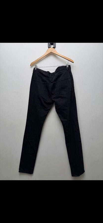 Preowned A YSL Black Denim Size 32
