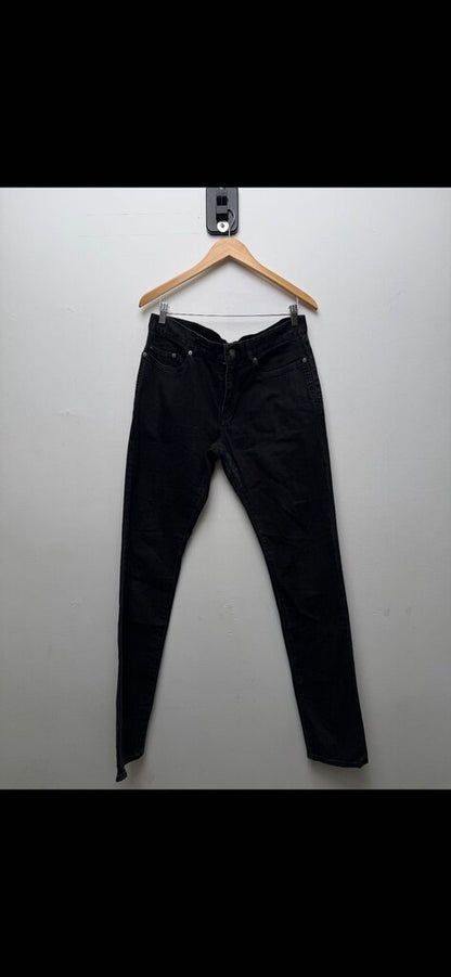 Preowned A YSL Black Denim Size 32