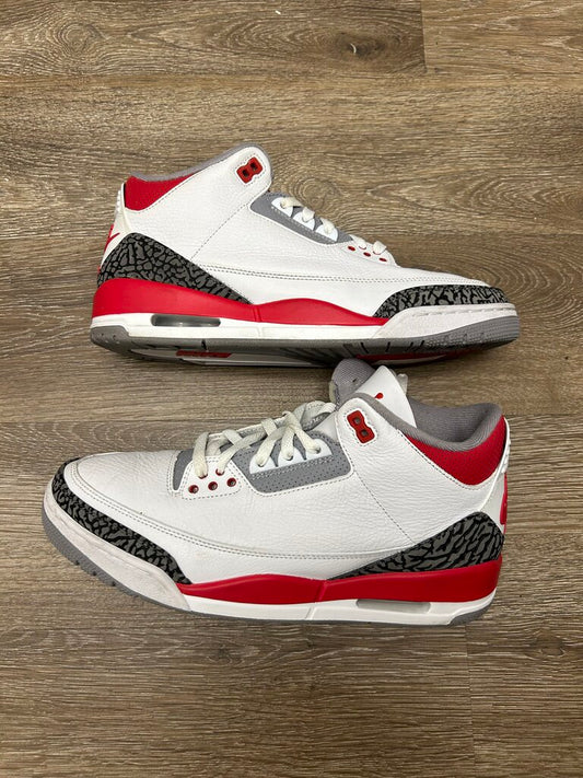 Preowned Jordan 3 Fire Red Size 10.5