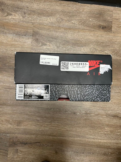 Preowned Jordan 3 Fire Red Size 10.5