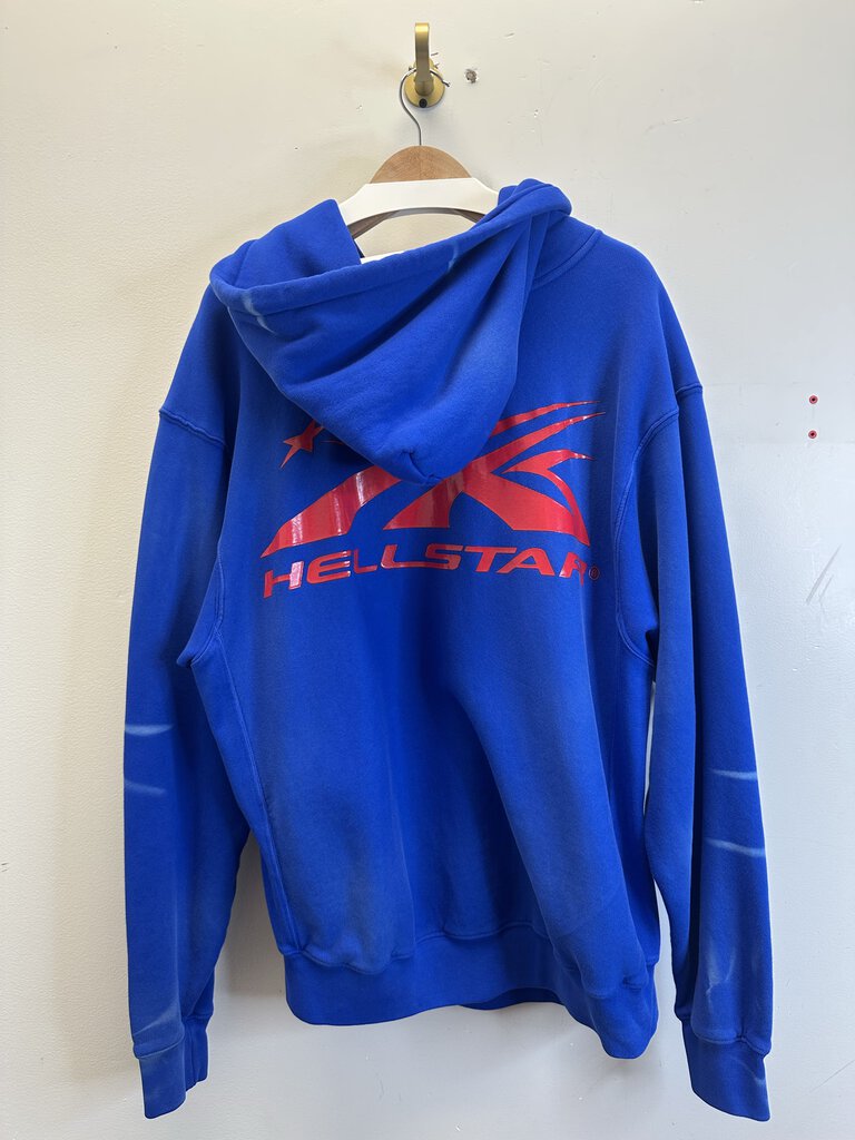 New Hellstar Blue & Red Athletic Hoodie sz.L