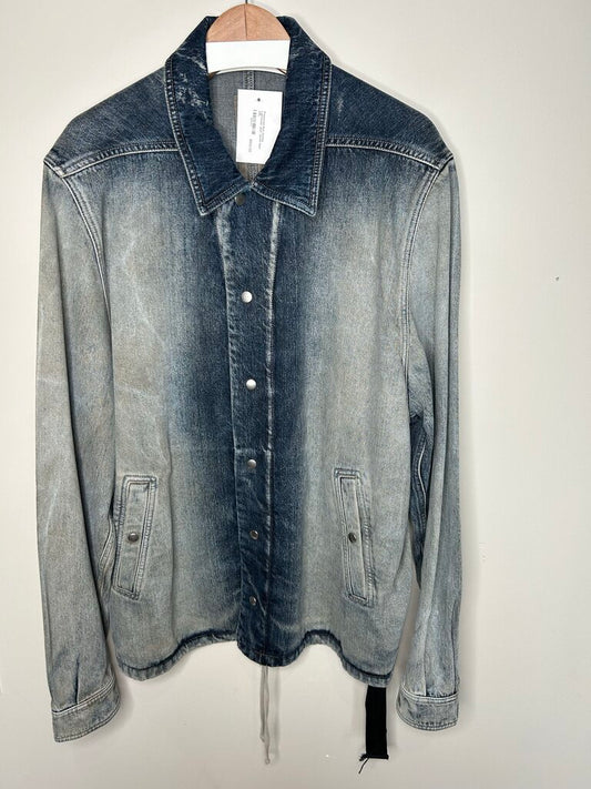 Preowned Rick Owens Lightwash Jean Jacket Size XXL
