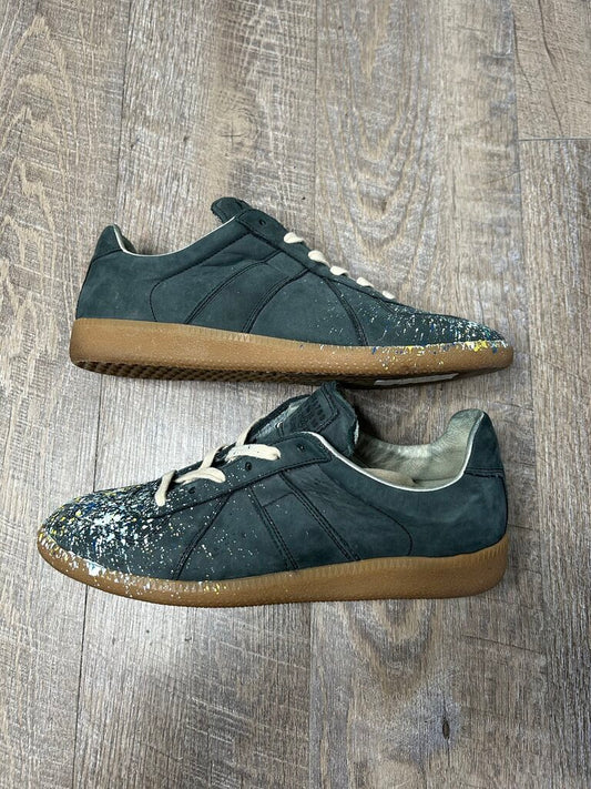 Preowned Margiela Replica Navy Paint Splatter Size 40.5