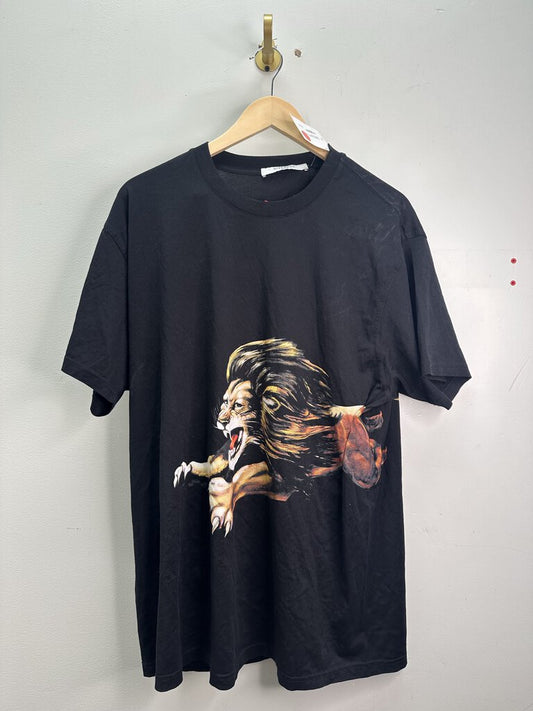 Preowned Givenchy Lion Black Tee sz.L