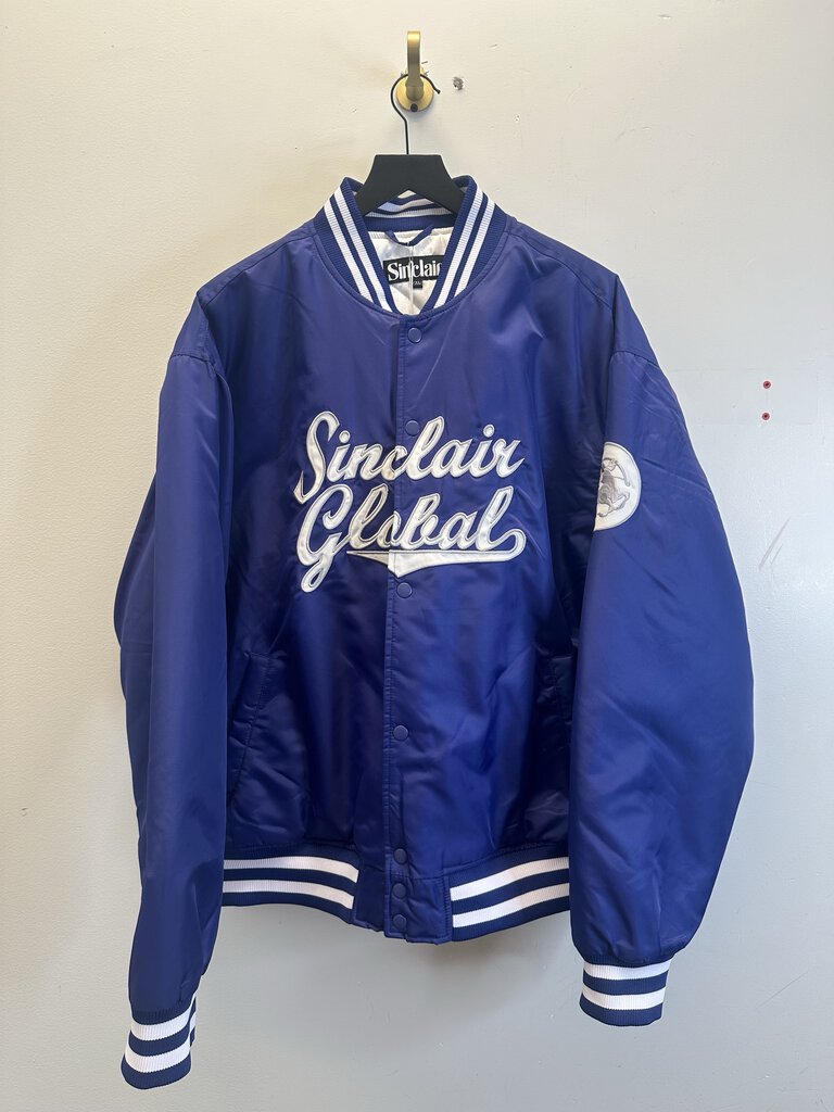 New Sinclair Blue Baseball Jacket size 2XL