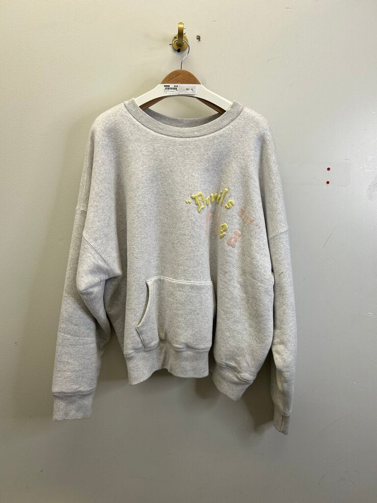 Preowbned CPFM Grey Pocket Crewneck Size 3