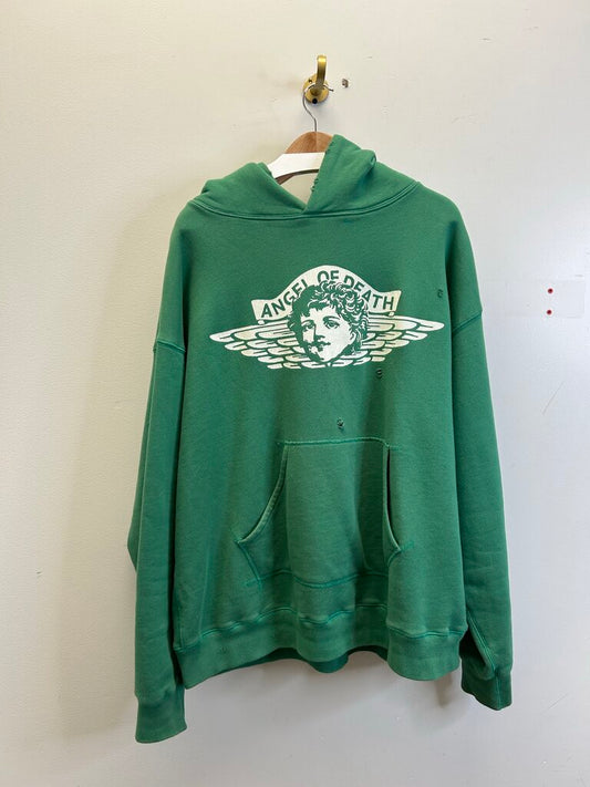 New Saint Michael Green Angel Of Death Hoodie Size Medium