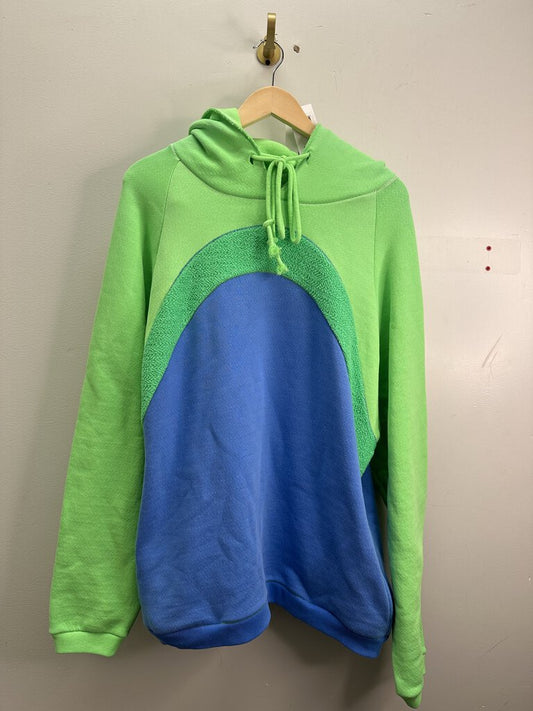 New ERL Hoodie Green & Blue sz.M