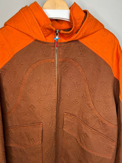 Preowned Louis Vuitton Orange Carpenter Jacket Size