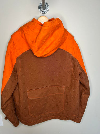 Preowned Louis Vuitton Orange Carpenter Jacket Size