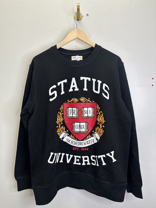 New Status Black Crewneck Size XLarge