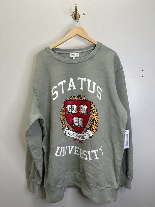 New Status Black Crewneck Size XSmall