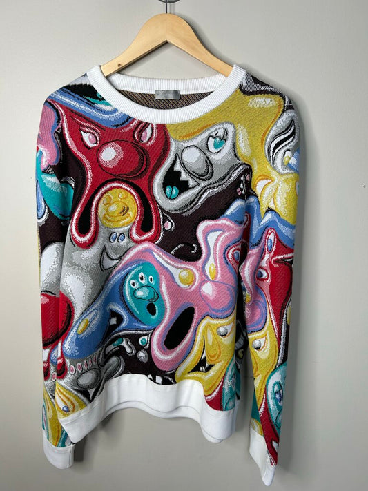 Preowned Dior Kent Scarf Crewneck Size XL