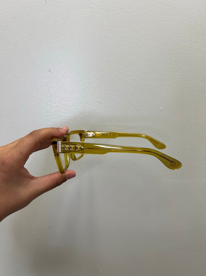 Preowned Chrome Hearts Yellow Midixathrill Frames