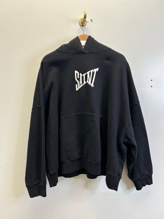 New Saint Michael Ribbon Black Hoodie size M