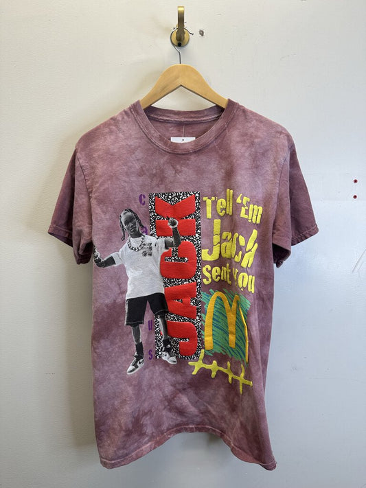 Preowned Travis Scott McDonald's Pink Tee Size Medium