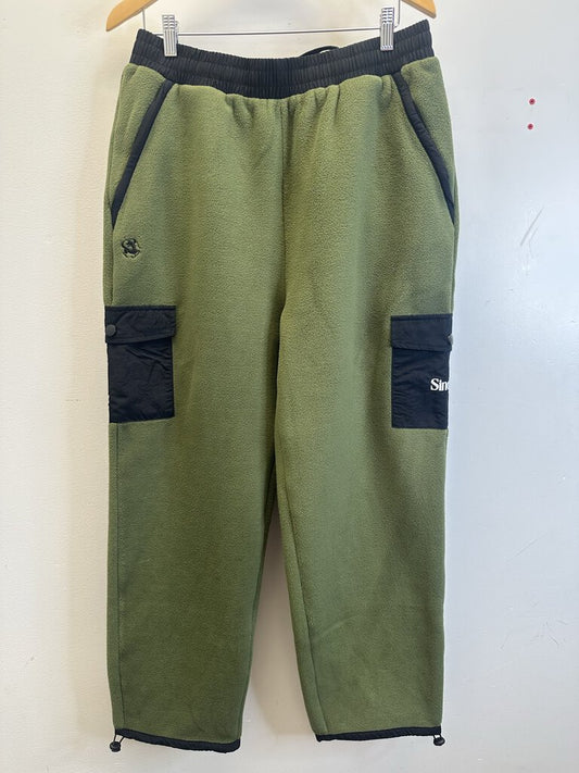 New Sinclair Olive Fleece Pants Size Large