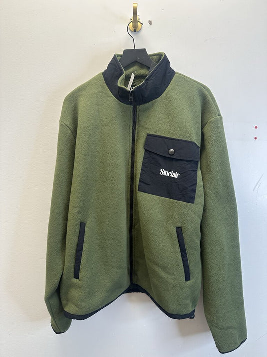 New Sinclair Olive Fleece Jacket Size XL