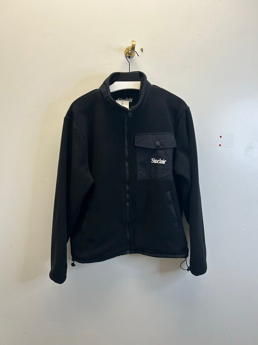 New Sinclair Black Fleece Jacket Size XL