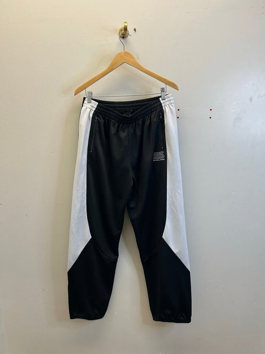 New Sinclair Black White Track Pants Size Large