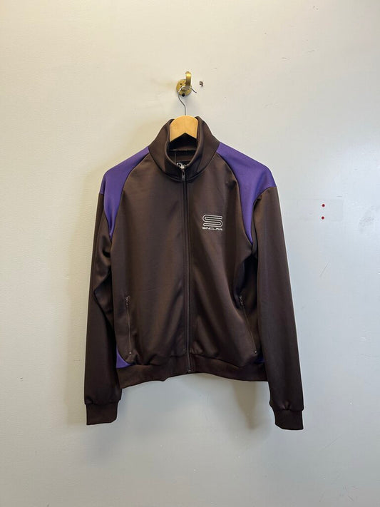 New Sinclair Brown Purple Track Jacket Size Medium