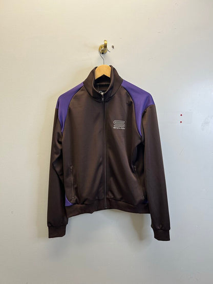 New Sinclair Brown Purple Track Jacket Size Large