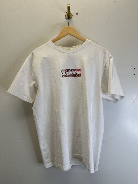 Preowned Supreme COVID Bogo White Tee size XL