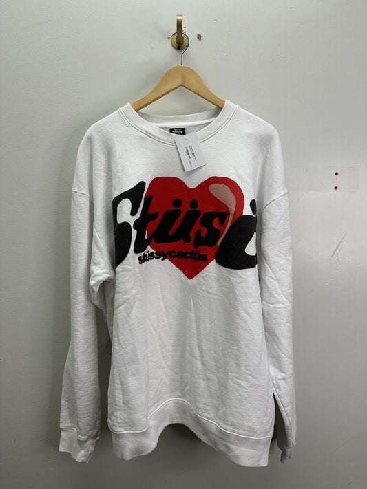 New CPFM Stussy White Crewneck Size XL