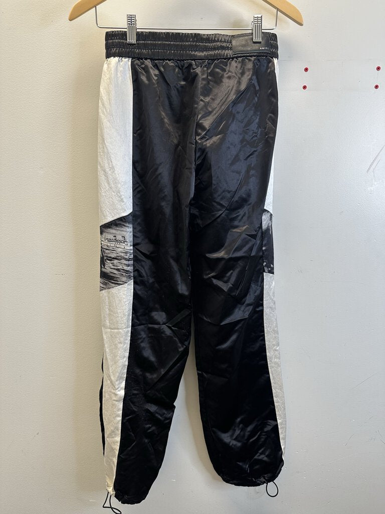 Preowned Amiri Black White Track Pants Size Small