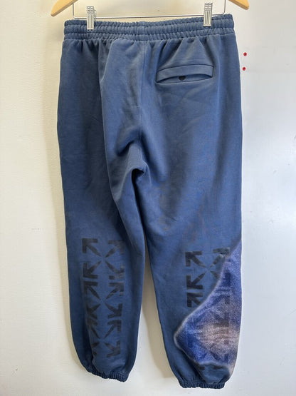 Preowned Off White Navy Hand Sweatpants Size Medium